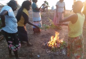 Tiwi women and the traditional healing smoking ceremony