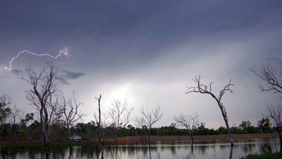 Storm , wind cyclone, lightning